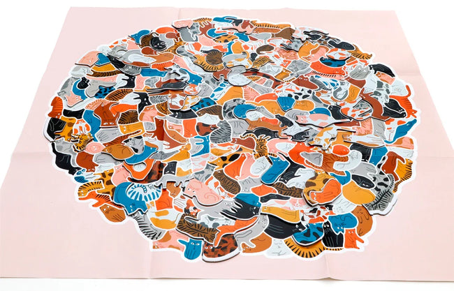 Puzzle "299 Katzen und 1 Hund"