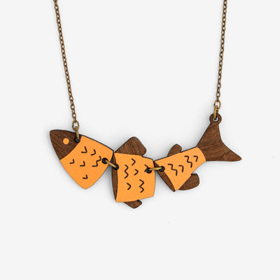 Halskette "3 Part Fish"