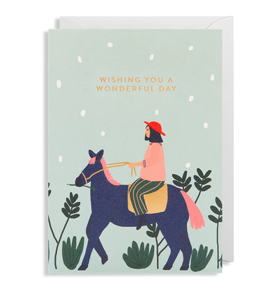 Klappkarte "Wishing You A Wonderful Day"