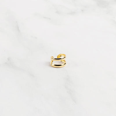 Ear Cuff "Double" Gold