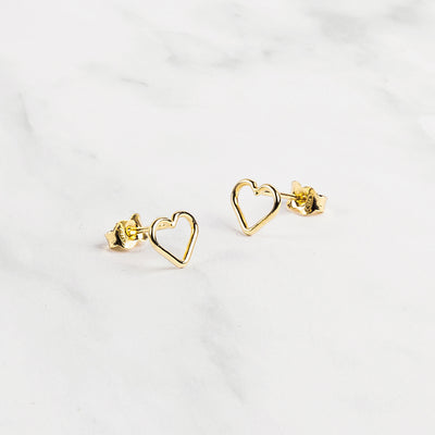 Ohrstecker "Heart" Gold