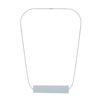 Halskette "Single Block" Grau