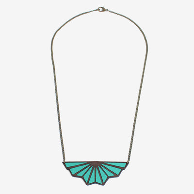 Halskette "Teal Toile De Fond"