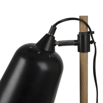 Lampe "Wood-Like" Schwarz