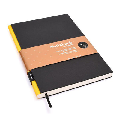 Notizbuch "BerlinBook" Schwarz Gelb A5
