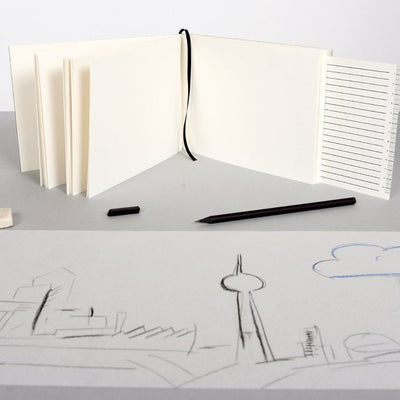 Notizbuch "BerlinBook" Schwarz Quer A5