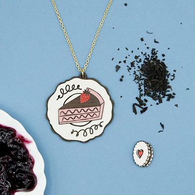 Halskette "Strawberry Cake"