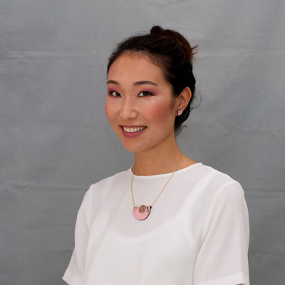 Halskette "Playful Cat" Rosa