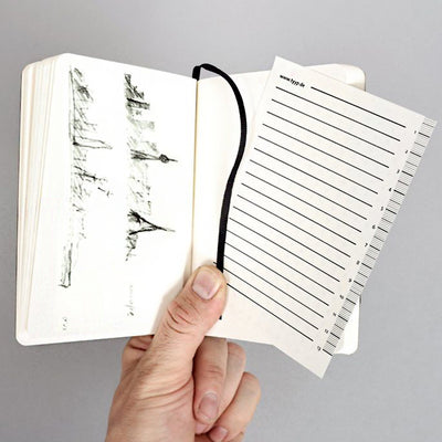 Notizbuch "BerlinBook" Öko Streifen A6