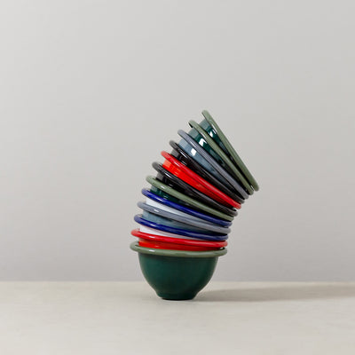 Emaille Mini Schale Rot