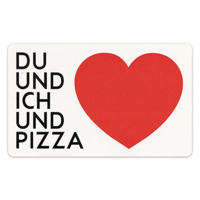 Frühstücksbrettchen "Du Und Ich Und Pizza"