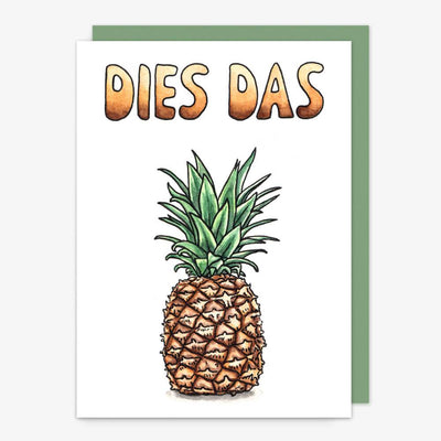 Klappkarte "Dies Das"