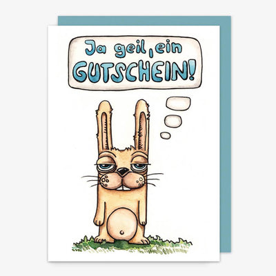 Klappkarte "Ja Geil, Ein Gutschein"