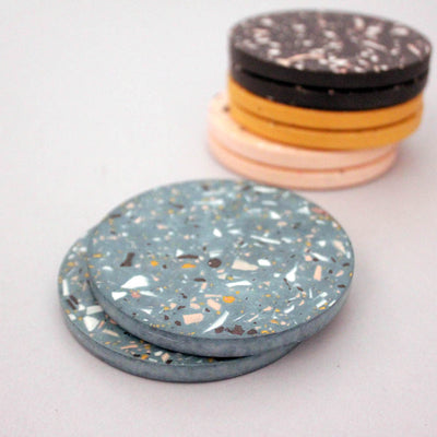 2 Untersetzer, Petrol