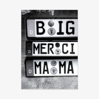 Postkarte "Big Merci Mama"