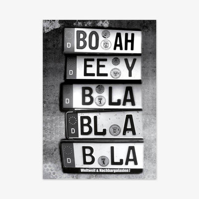 Postkarte "Boah Ey Bla Bla Bla"