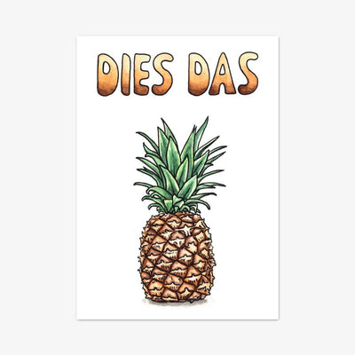 Postkarte "Dies Das"