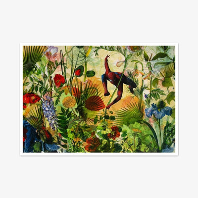 Postkarte "Flowerman"