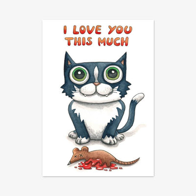 Postkarte "I Love You This Much"