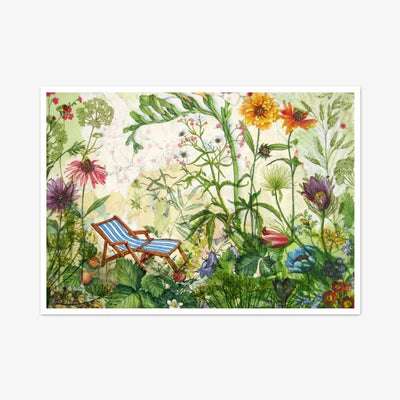 Postkarte "Liegestuhl"