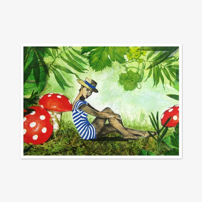 Postkarte "Pilze Mit Frau"
