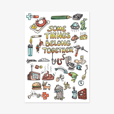 Postkarte "Some Things Belong Together"