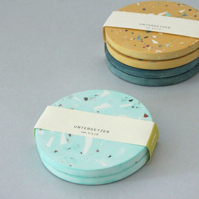 2 Untersetzer, Türkis