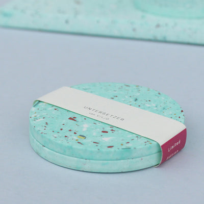 2 Untersetzer, Türkis