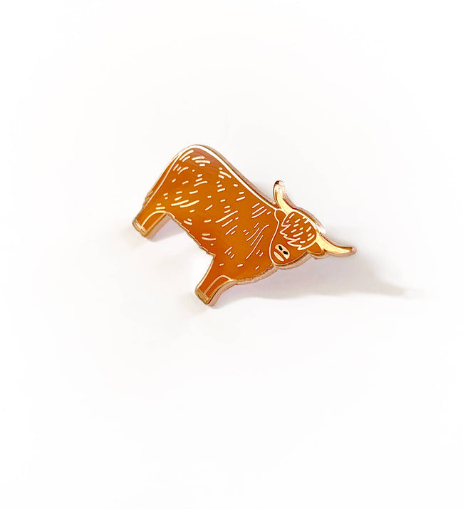 Pin "Highland Cow" Emaille