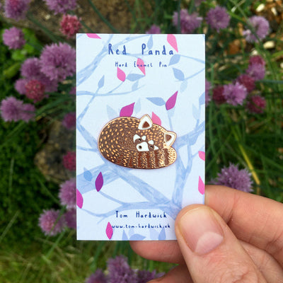 Pin "Roter Panda" Emaille