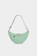 Schultertasche Andrea, grün gestreift