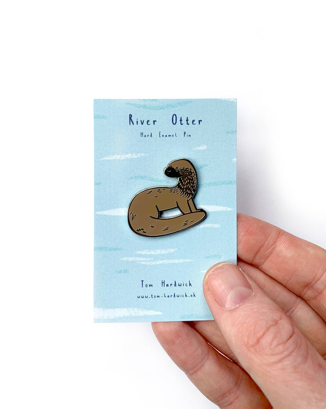Pin "Fluss Otter" Emaille