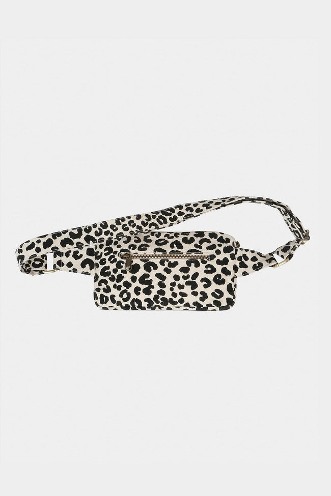 Harry Gürteltasche Leopardenmuster Ecru