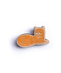 Pin "Katze" Holz - hell