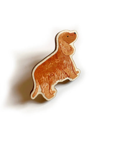 Pin "Cocker Spaniel" Holz
