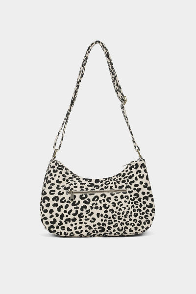 Ecru Leopardentasche