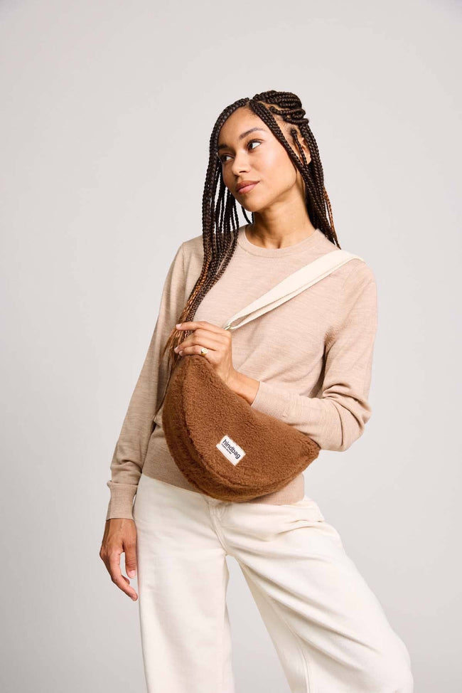 Andrea Teddy braune Gürteltasche