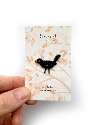 Pin "Blackbird" Emaille