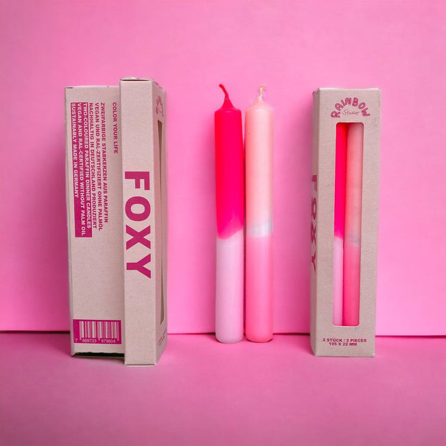 Rainbow Studio * Stabkerze 2er Set FOXY