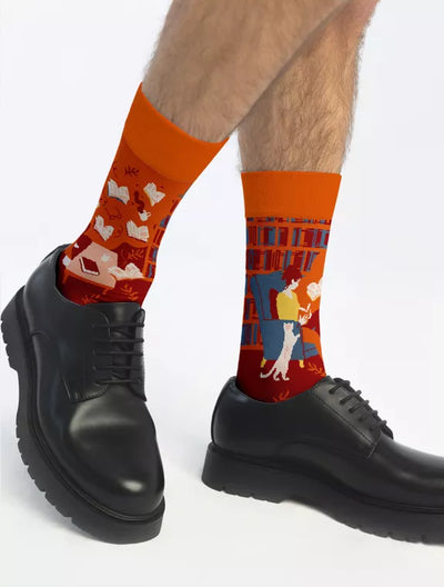 Socken "Bibliothek"