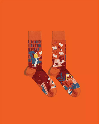 Socken "Bibliothek"
