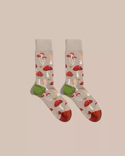 Socken "Pilze"