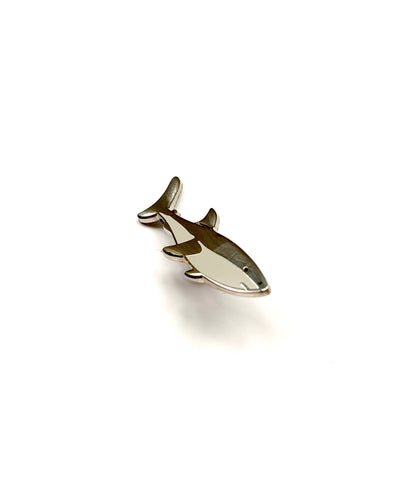 Pin "Weißer Hai" Emaille