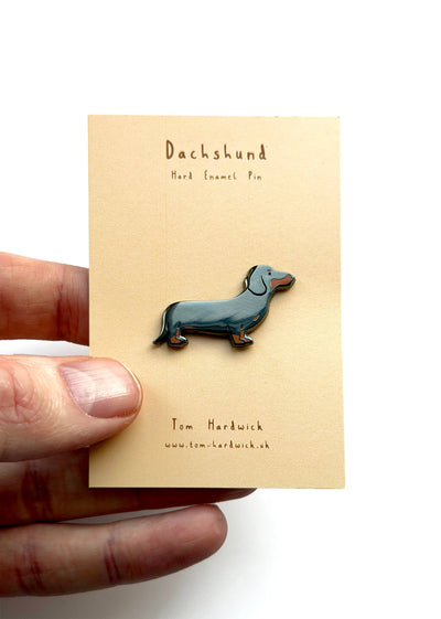 Pin "Dackel" Emaille