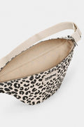 Olivia Bauchtasche in Ecru mit Leopardenmuster