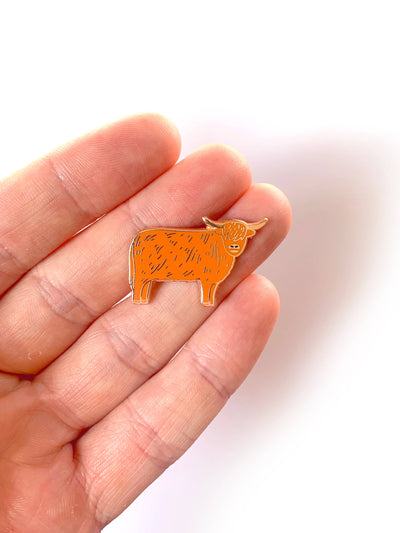 Pin "Highland Cow" Emaille