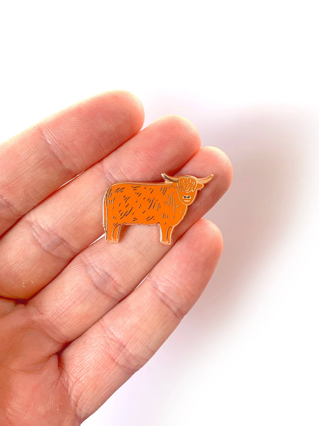 Pin "Highland Cow" Emaille