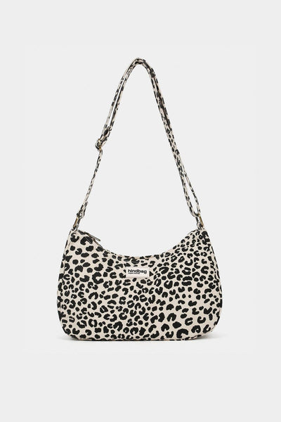 Ecru Leopardentasche