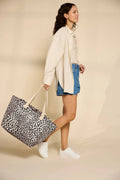 Claude Leopard Shopper