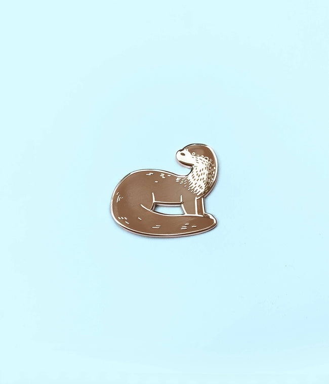 Pin "Fluss Otter" Emaille